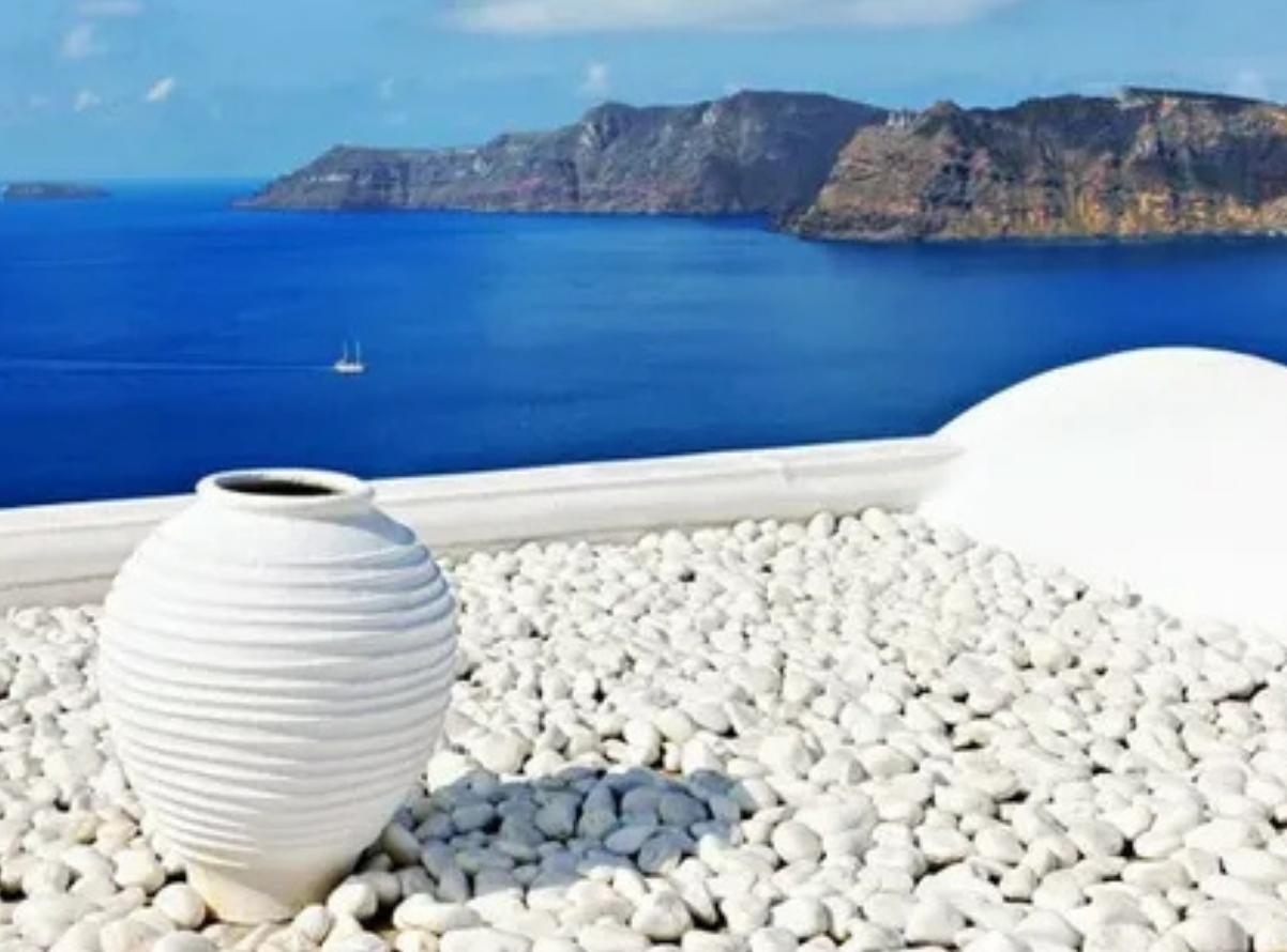 Santorini White Marble Beach P